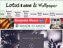 Tablet Screenshot of lotuspaint.ca